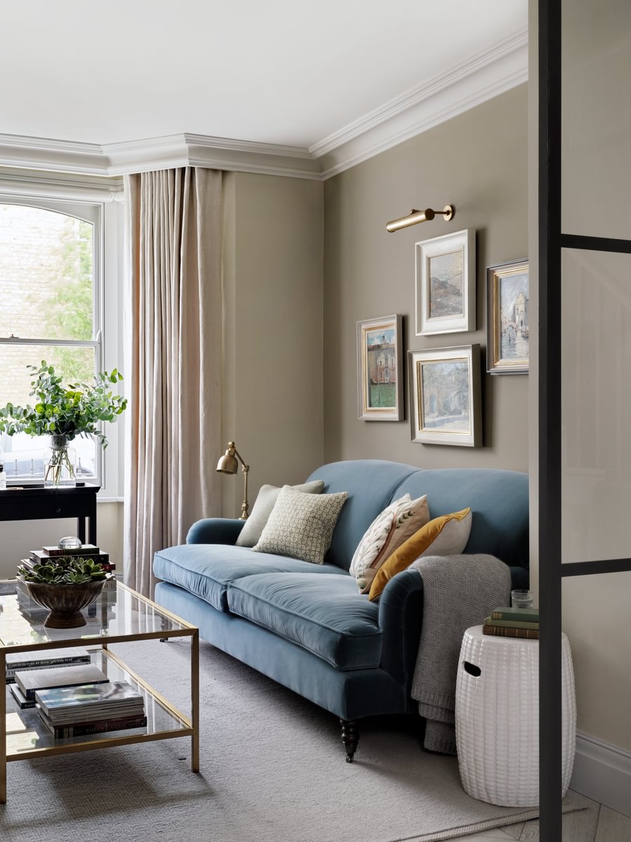 Sims Hilditch Interior Design Parsons Green Townhouse Sofa
