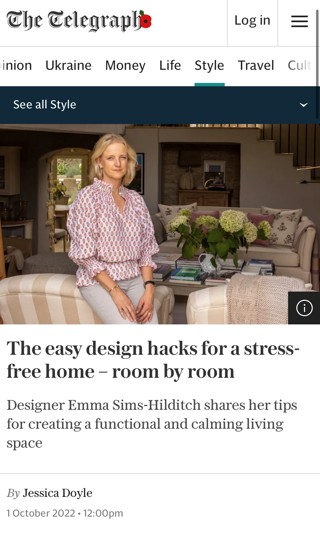 Telegraph Article With Emma Sims Hilditch