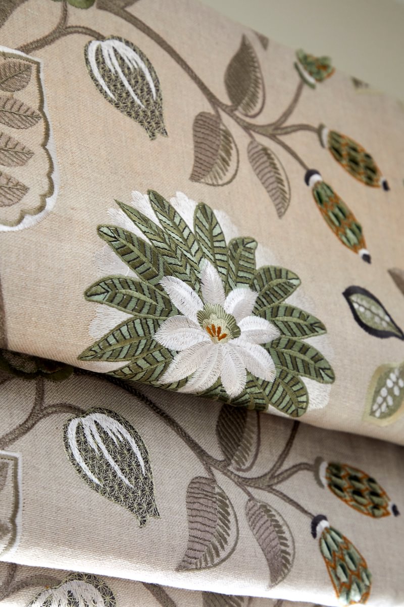 Sims Hilditch Interior Design Surrey Lake House Curtain Fabric