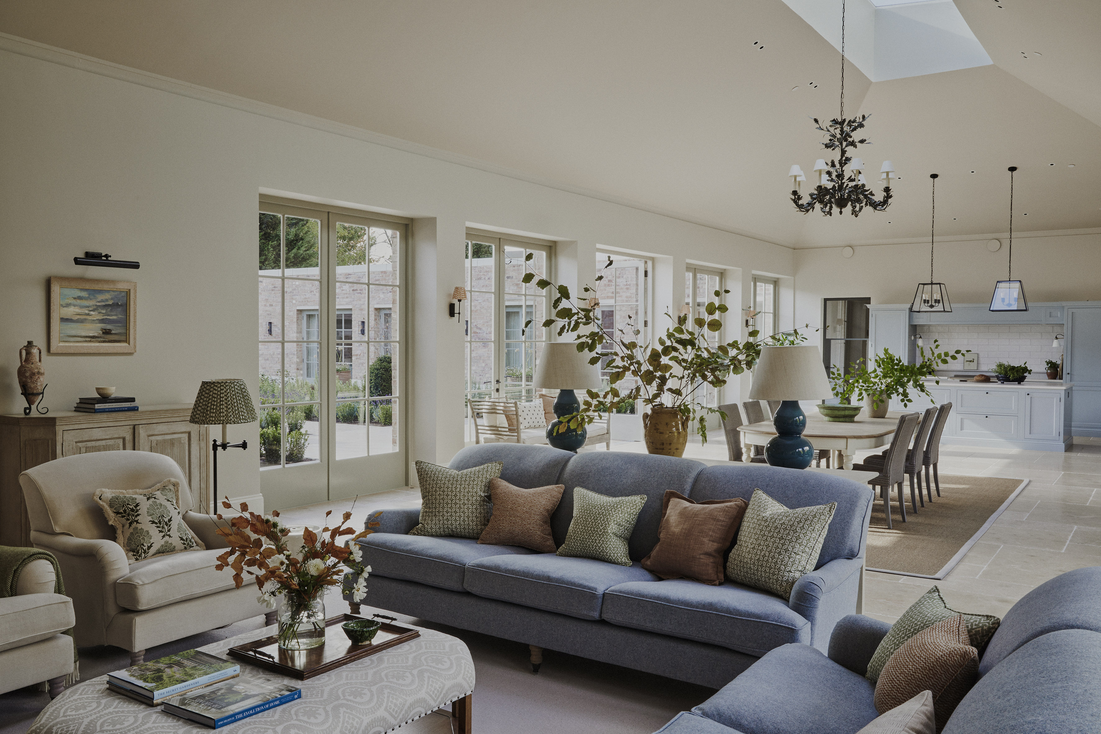 Sims Hilditch Interior Design Hertfordshire Country House Sitting Room Kitchen
