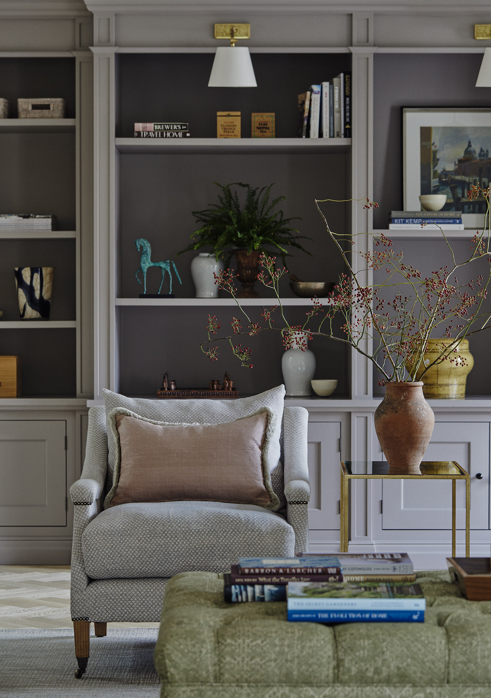 Sims Hilditch Interior Design Hertfordshire Country House Sitting Room Armchair